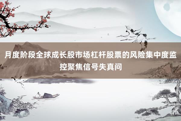 月度阶段全球成长股市场杠杆股票的风险集中度监控聚焦信号失真问