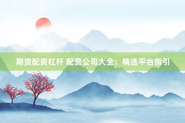 期货配资杠杆 配资公司大全：精选平台指引